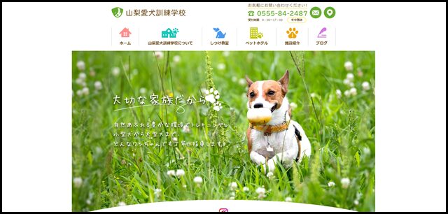 山梨県で愛犬のしつけ・ペットホテルなら-山梨愛犬訓練学校