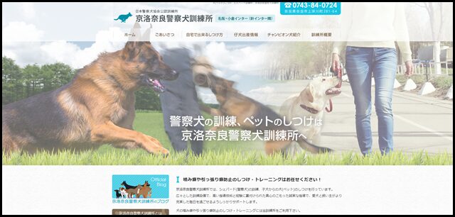 犬(ペット)しつけ、シェパード訓練所｜京洛奈良警察犬訓練所