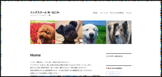 ドッグスクール 和 -なごみ- – 宮城の県南を中心に出張訓練承ります🐶